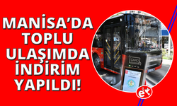Manisa’da toplu ulaşımda indirim