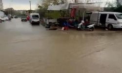 Ödemiş'te sağanak yağış hayatı olumsuz etkiledi