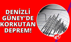 Denizli Güney’de 4.0 büyüklüğünde deprem
