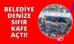 Güzelbahçe'de denize sıfır kafe ve market açılışı