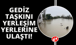 Manisa'da Gediz taşkını yerleşim alanlarına ulaştı