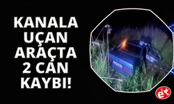 Manisa’da otomobil kanala uçtu: 2 ölü, 5 yaralı