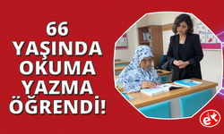 Okuma aşkı yarım kalmadı 66 yaşında okuryazar oldu