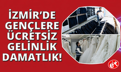 İzmir'de yuva kuranlara ücretsiz gelinlik ve damatlık