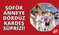 İzmir'de dördüzler durakta şoför annelerini bekledi