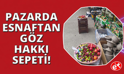 Semt pazarındaki ‘göz hakkı' sepetleri yürekleri ısıttı