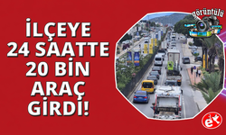 Bodrum'a 24 saatte 20 bin araç giriş yaptı
