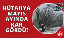 Kütahya'da Mayıs ayında kar sürprizi