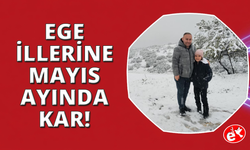 Mayıs ayında Manisa, Muğla, Denizli ve Afyon'da kar yağışı