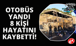 Denizli'de otobüs kaza yaptı 8 kişi hayatını kaybetti