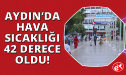 Aydın'da sıcaklar aniden yükseldi, termometre 42 dereceyi gösterdi