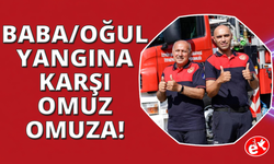 İzmir'de "Baba-Gğul" itfaiye, ateşe karşı omuz omuza