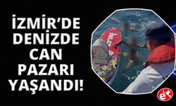 İzmir'de kürek sörfü yaparken denizde sürüklenen 5 kişi kurtarıldı