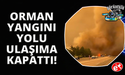 Fethiye-Antalya karayolu yangın nedeniyle trafiğe kapatıldı