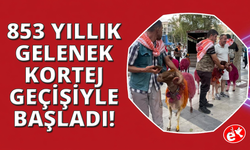 853 yıllık gelenekte koyunlar sudan önce bulvardan geçti