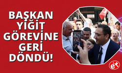 Başkan Onur Yiğit Balçova'da görevine geri döndü
