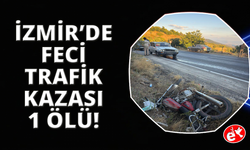 İzmir'de yol kenarında bekleyen motosiklet sürücüsü canından oldu
