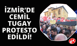 İzmir'de Cemil Tugay protestosu