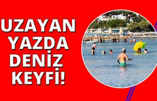  Bodrum’da yaz sezonu uzadı, vatandaşlar sahillere akın etti