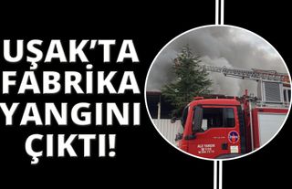  Uşak'ta tekstil fabrikasında yangın çıktı