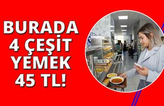 İzmir'de bu lokantada 4 çeşit yemek 45 lira!