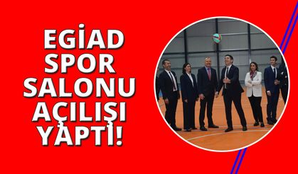 EGİAD Ortaokulu Spor Salonu tamamlandı