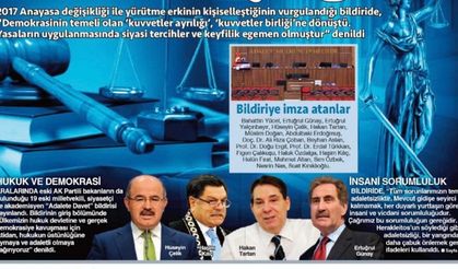 Tecrübeli siyasetçilerden Adalet Çağrısı