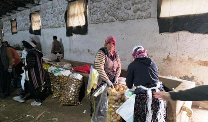 Hasadı biten patateste depolama süreci başladı