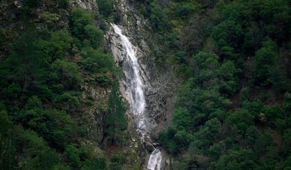 Manisa Spil Dağı Milli Parkı’nda yeni bir şelale oluştu