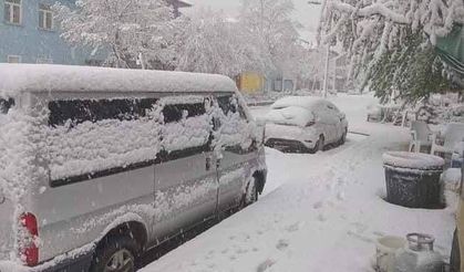 İzmir'de Mayıs'ta kar manzarası