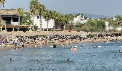 Bodrum’da termometre 40’ı, hissedilen sıcaklık 45’i gördü