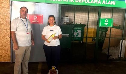 Manisa'da 3 litre atık yağ getirene 1 litre sıvı yağ hediye