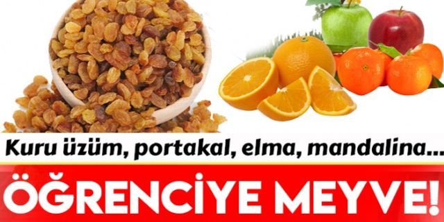  İzmir'de öğrencilere ara öğün ve meyve dağıtacak