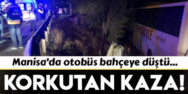 Manisa'da yolcu otobüsü kamyonete çarptı
