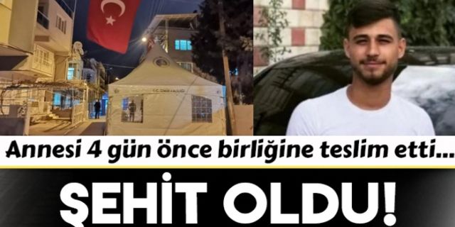 Hatay’da şehit olan askerin acı haberi İzmir'deki ailesine ulaştı