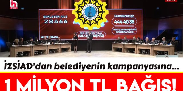 İZSİAD’dan "Bir Kira Bir Yuva" kampanyasına 1 milyon lira bağış!