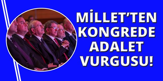 Millet İttifak'ın liderleri İzmir İktisat Kongresi'nde konuştu