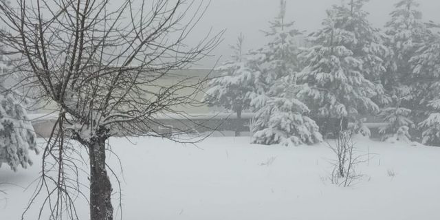Nisan'da memleketten kar görüntüleri