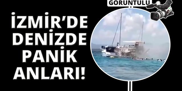 İzmir'de yolcular denize atlayarak canını kurtardı