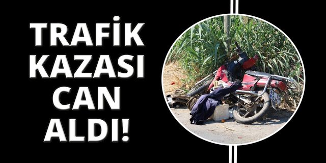 Manisa'da otomobille çarpışan motosiklet sürücüsü öldü