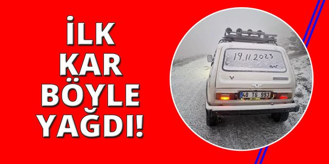 Muğla’ya yılın ilk karı düştü