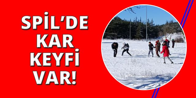 Spil'e kar yağdı, İzmirliler kar keyfi yaptı