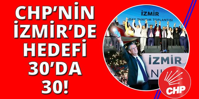CHP, İzmir'de belediye başkan adaylarını tanıttı
