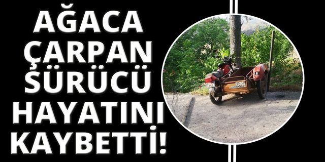 Manisa'da ağaca çarpan sepetli motosikletin sürücüsü öldü