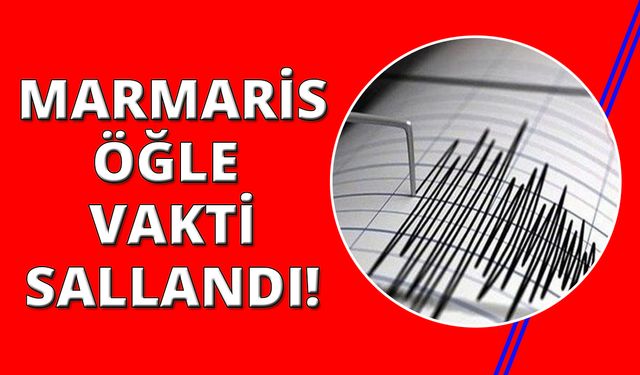 Muğla Marmaris'te deprem! (09 Temmuz 2024)