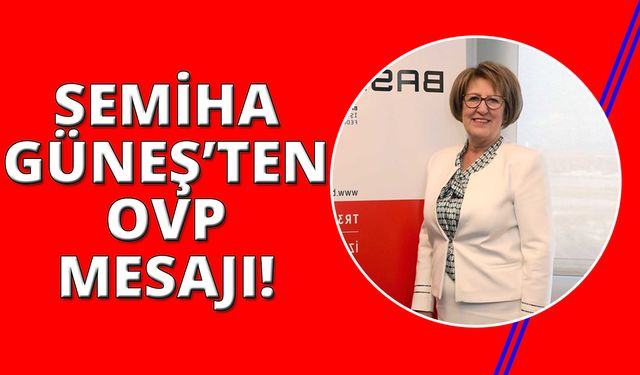 BASİFED Başkanı Güneş'ten OVP mesajı