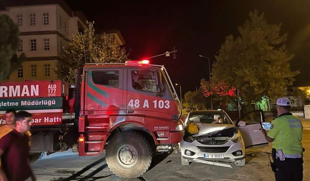 Menteşe’de trafik kazası: 1 yaralı