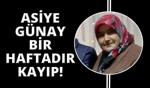 Bir haftadır kayıp olan Asiye Günay’dan haber alınamıyor