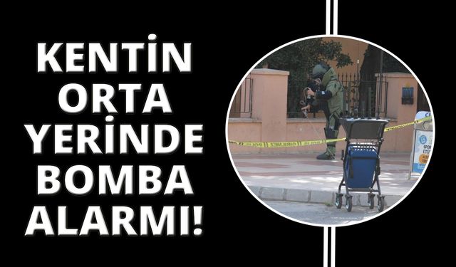 Şehrin merkezinde bomba alarmı yaşandı