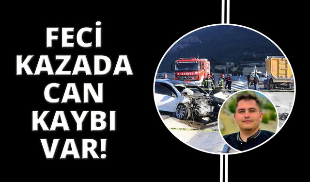 Hafriyat kamyonuna arkadan çarpan genç sürücü hayatını kaybetti